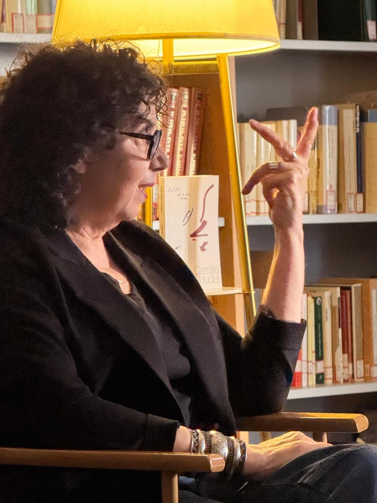 Anna Maria Panzera durante la presentazione.